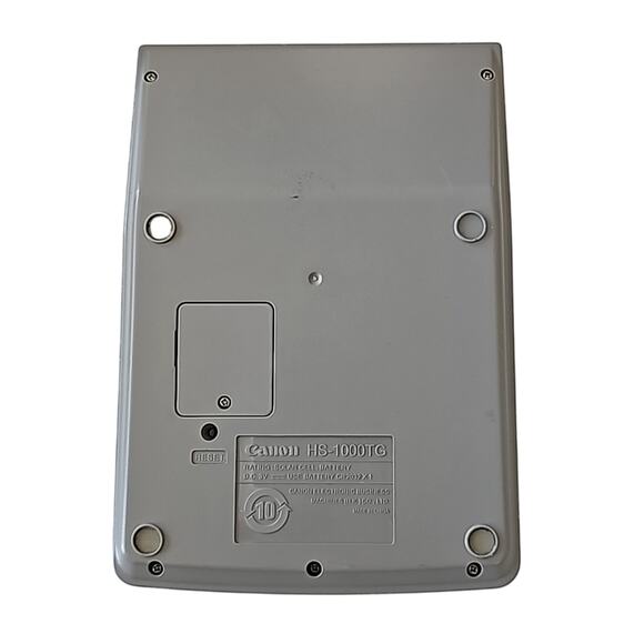 Canon HS-1000TG Large Print 10- Digit Desktop Calculator Gray Silver 7" x 5" - Picture 2 of 4